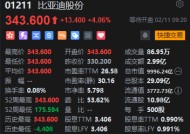 港股比亚迪股份高开逾4% “璇玑架构”全面接入DeepSeek