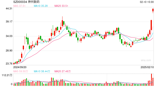 DeepSeek概念股火了！神州数码股价暴涨，公司提示投资风险